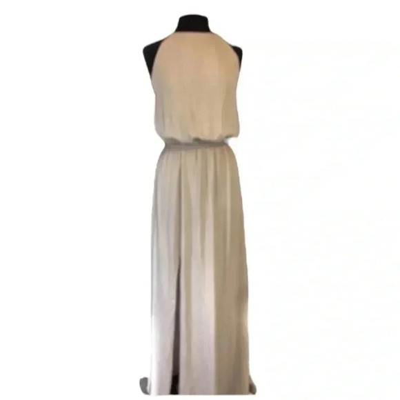 SHOW ME YOUR MUMU HEATHER CHIFFON HALTER DRESS GOWN - Picture 5 of 7